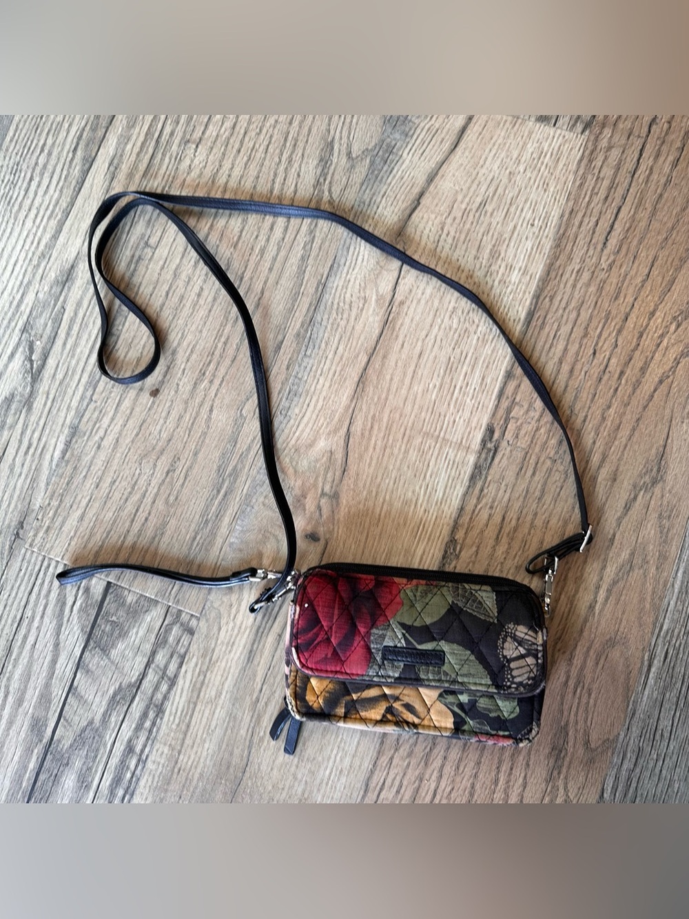 Vera Bradley Quilted Floral Crossbody Bag in Multi-Color